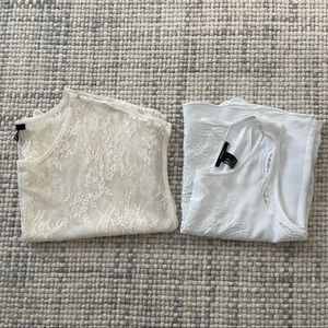 Forever21 two like new lacey coverup tops (both S)